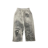 Mixed Emotions Grey ‘Striped’ Sweatpants