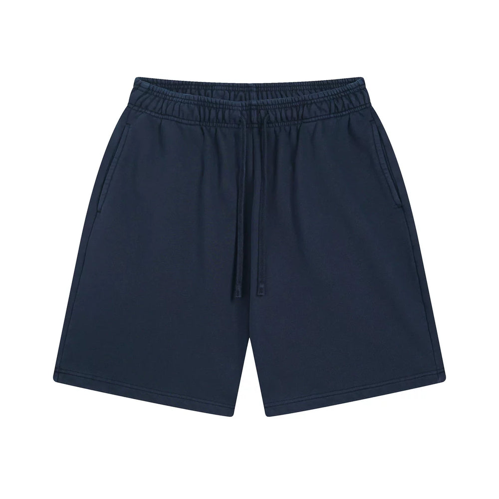 Kanye Heavyweight Vintage Washed Streetwear Shorts – Vintage Navy Blue