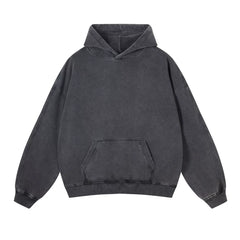 Kanye Heavyweight Vintage Washed Hoodie – Dark Grey