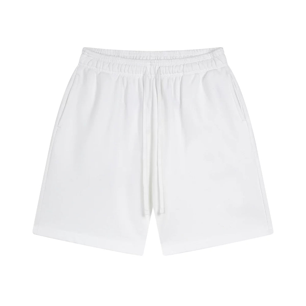 Kanye Heavyweight Casual Streetwear Shorts – Pure White