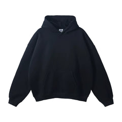 Kanye West Minimalist Heavyweight Fleece Hoodie – Jet Black