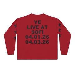 Kanye West x CPFM Long-Sleeve Graphic Tee – Red (SOFI Live)