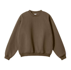 Kanye Heavyweight Vintage Washed Crewneck Sweatshirt – Brown
