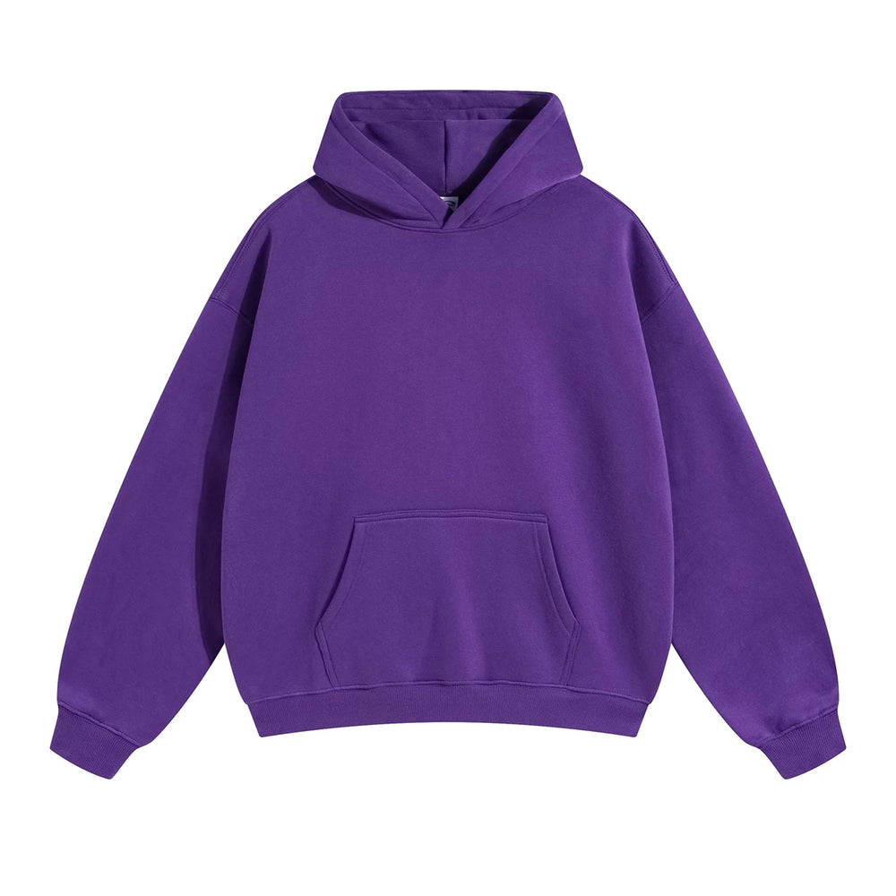 Kanye West Minimalist Heavyweight Fleece Hoodie – Deep Purple
