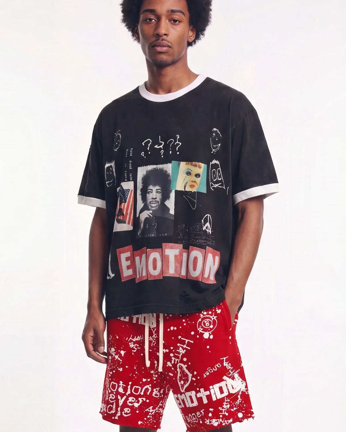 Mixed Emotions Static Tee Black