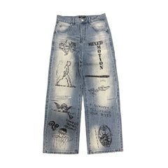 Mixed Emotions Blue “Canvas” Denim
