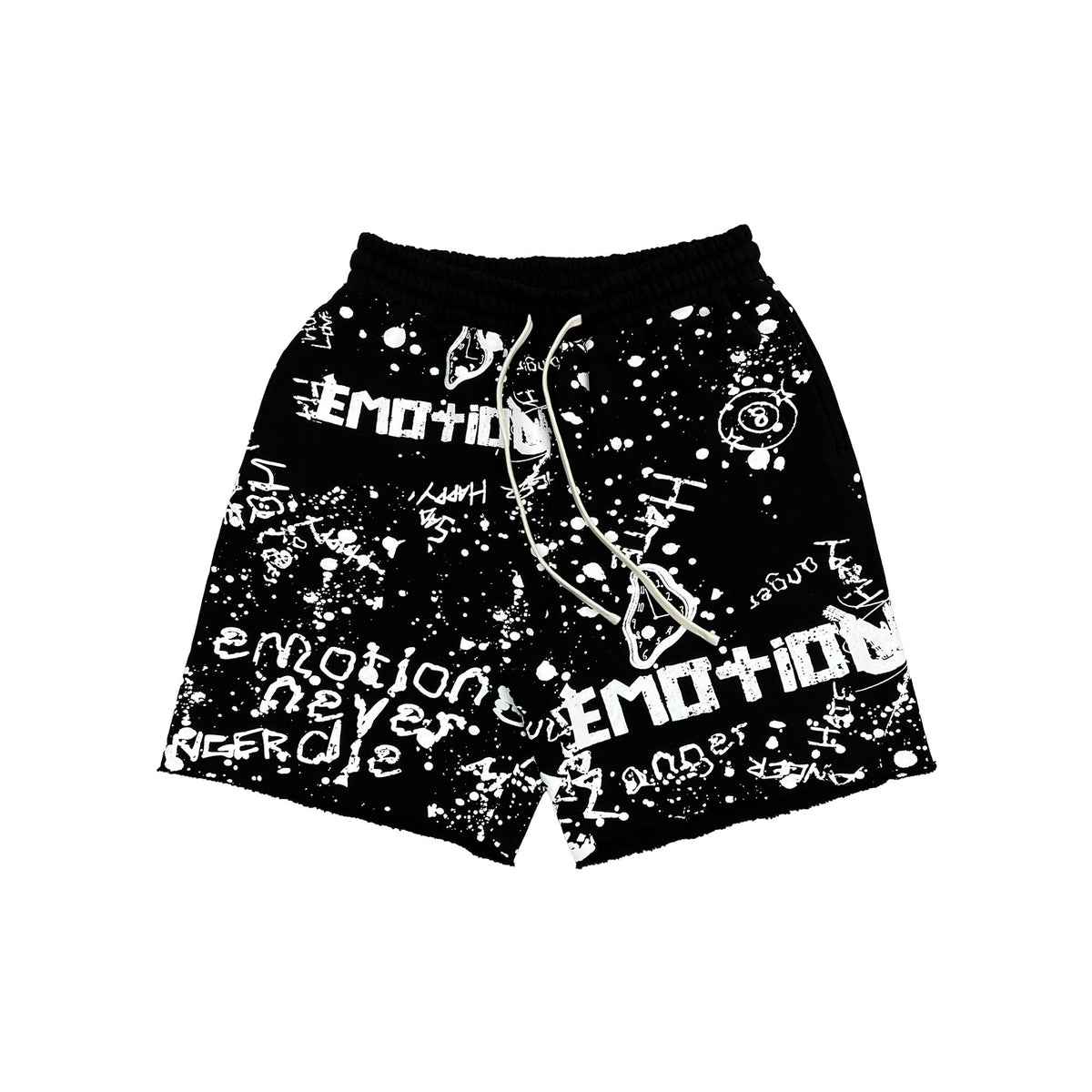 Mixed Emotions Black “Graffiti” Shorts