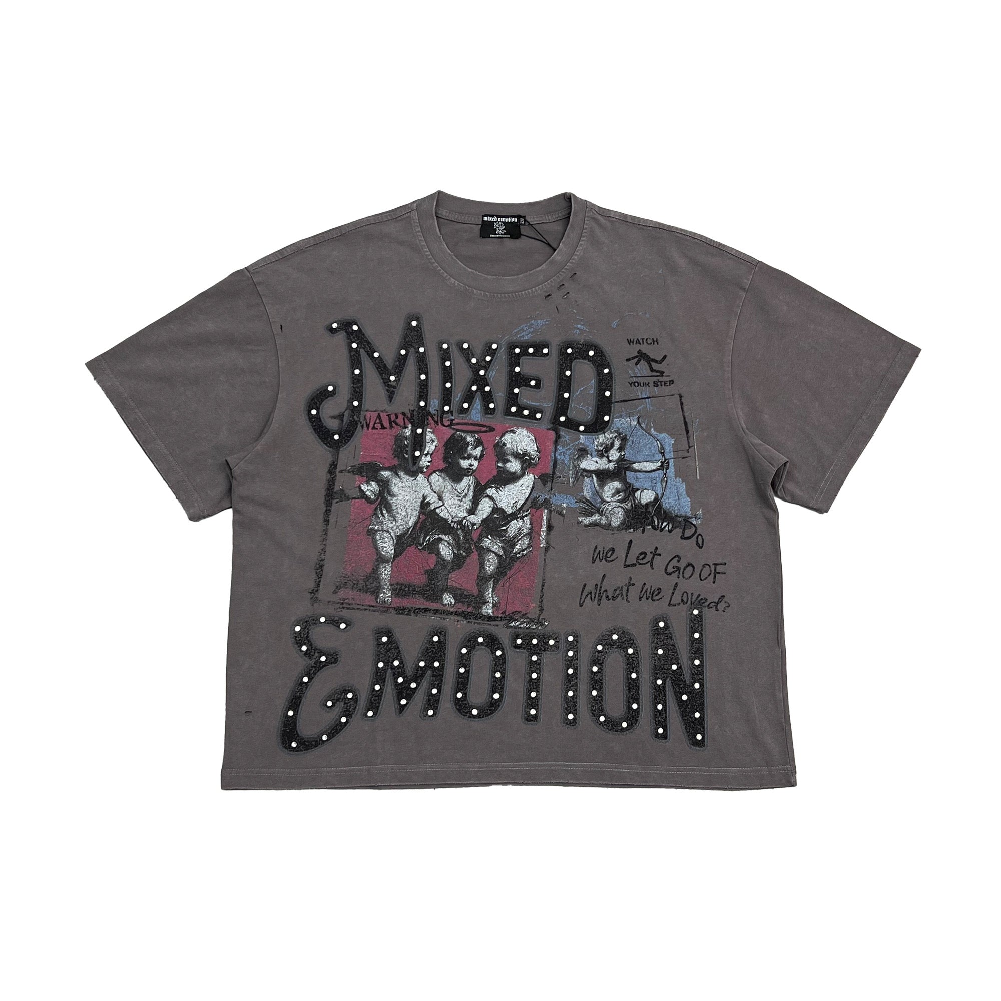 Mixed Emotions Grey “Friends” Tee