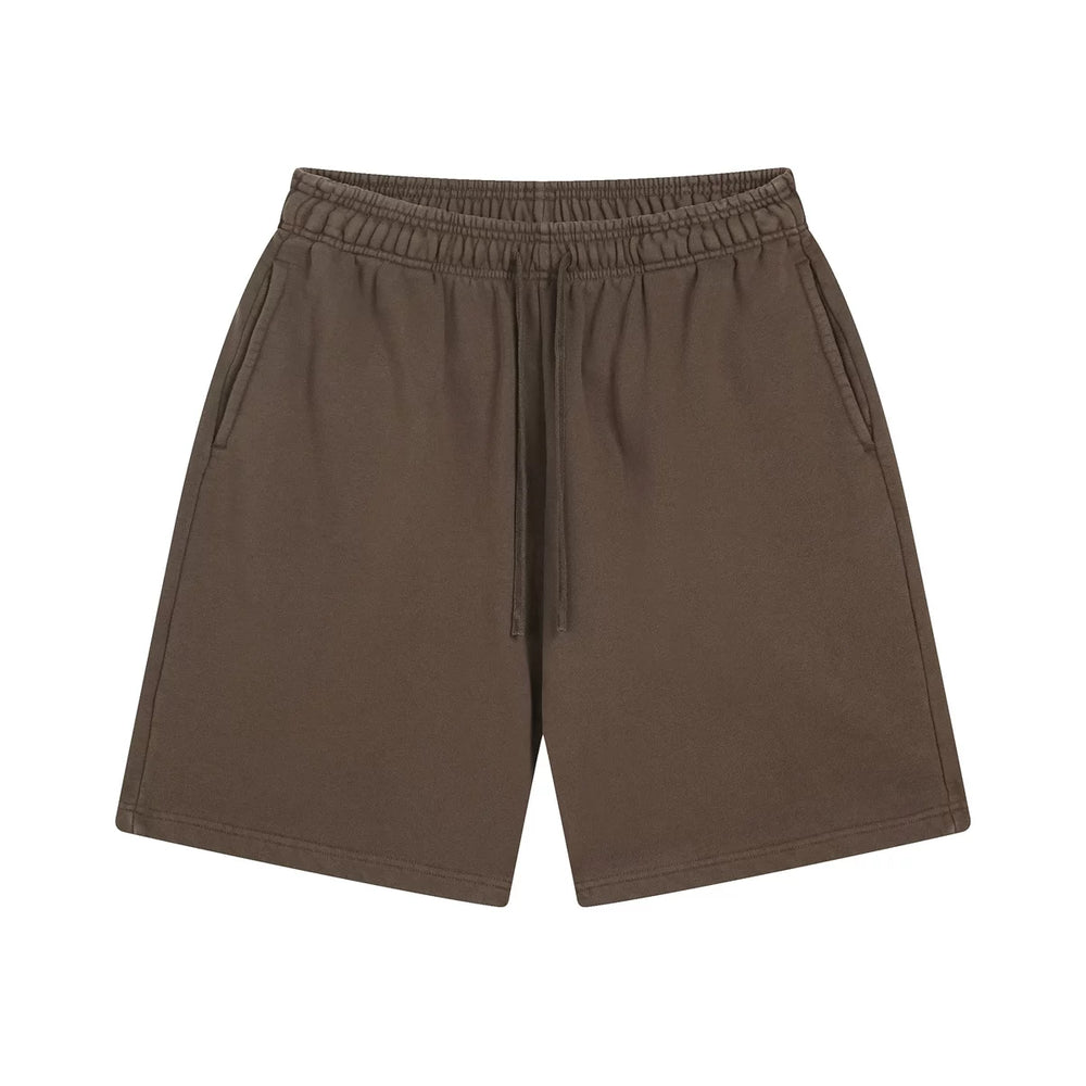 Kanye Heavyweight Vintage Washed Streetwear Shorts – Vintage Dark Brown