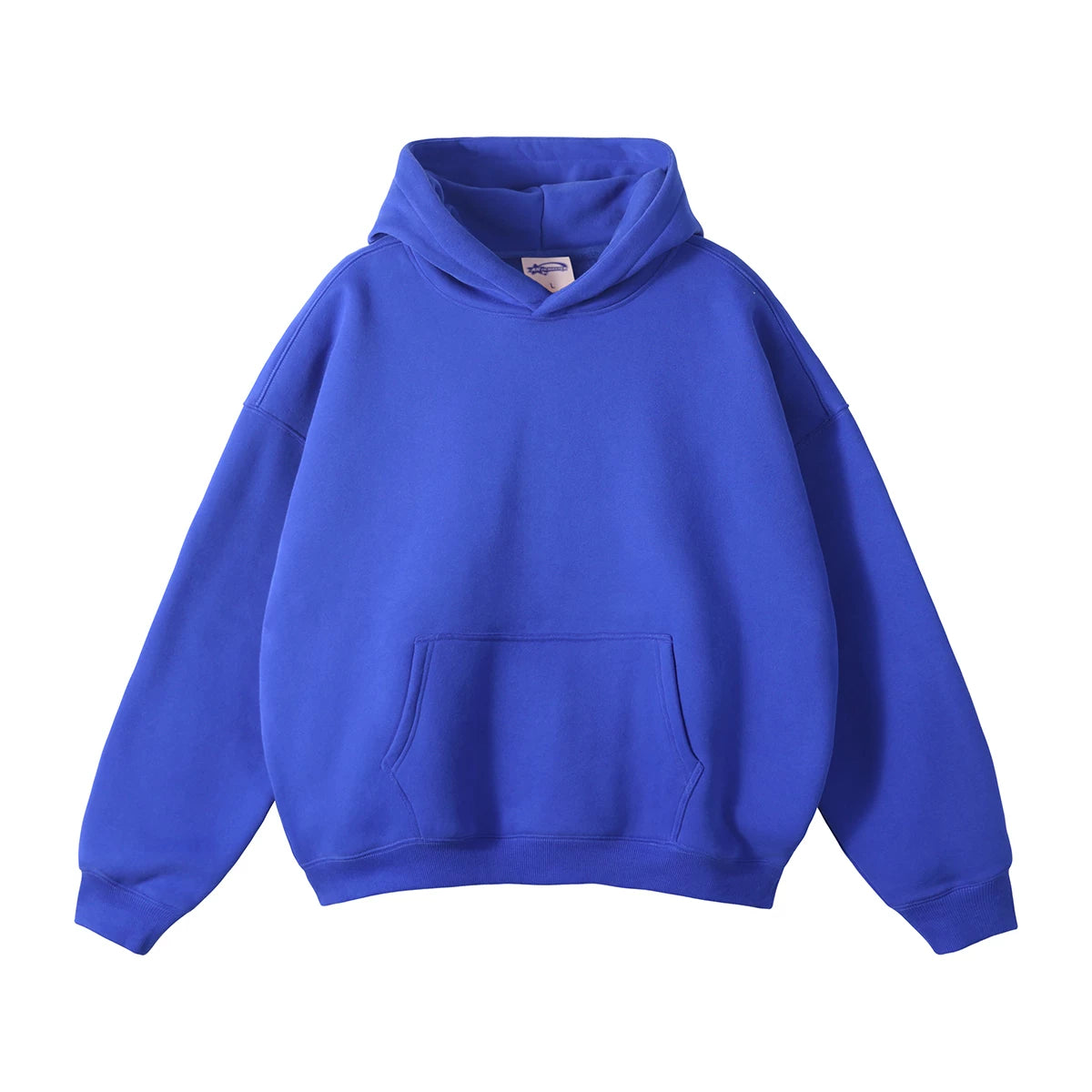 Kanye West Minimalist Heavyweight Fleece Hoodie – Royal Blue