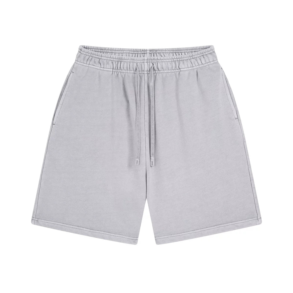 Kanye Heavyweight Vintage Washed Streetwear Shorts – Vintage Light Grey