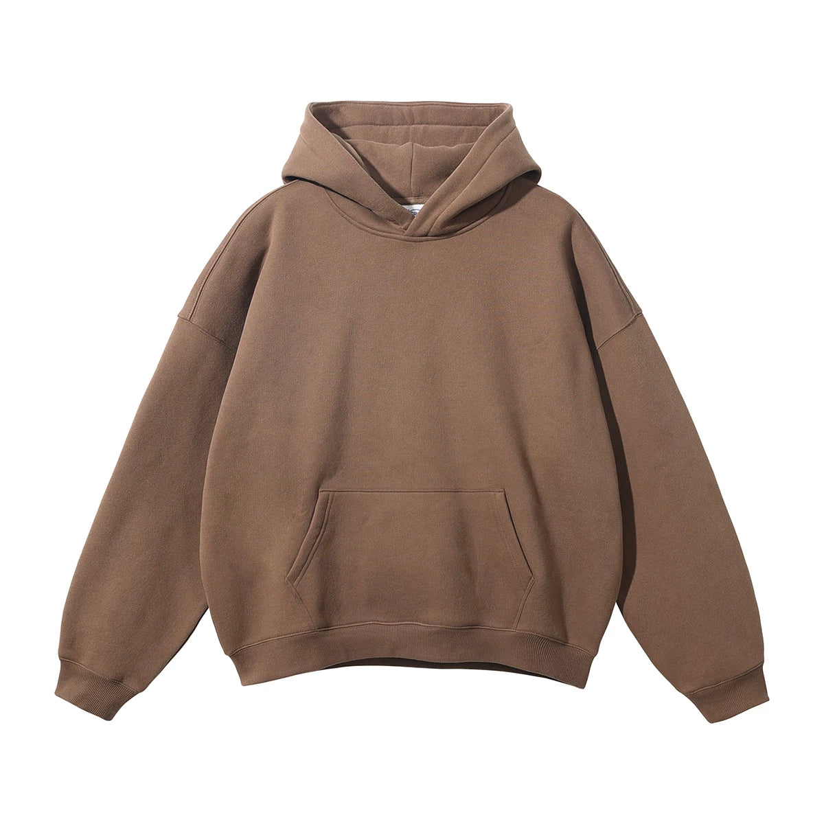 Kanye West Minimalist Heavyweight Fleece Hoodie – Chocolate Brown