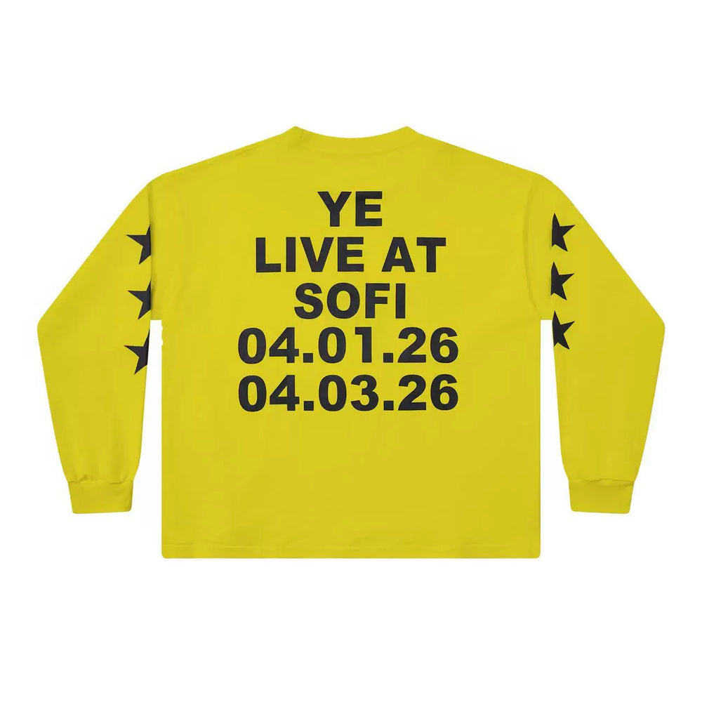Kanye West x CPFM Long-Sleeve Graphic Tee – Yellow (SOFI Live)