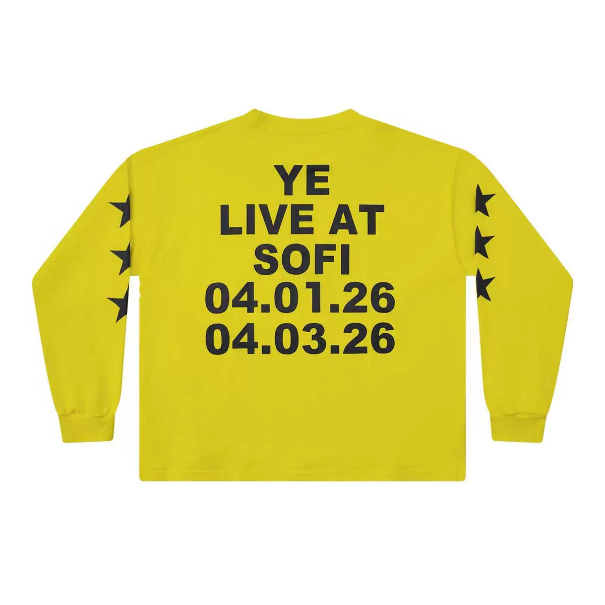Kanye West x CPFM Long-Sleeve Graphic Tee – Yellow (SOFI Live)