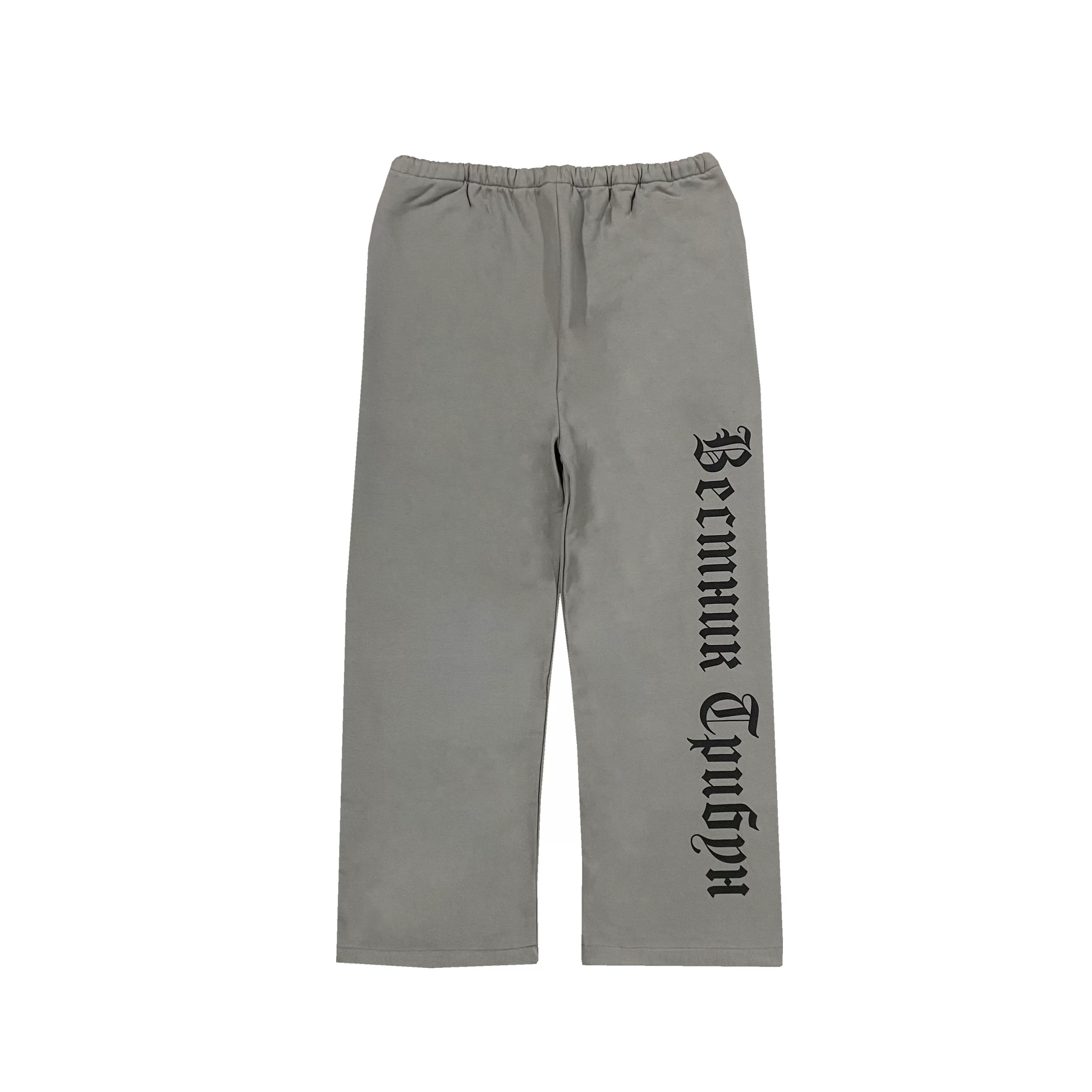 Kanye West Heavyweight Fleece Sweatpants – Grey / Cyrillic Logo