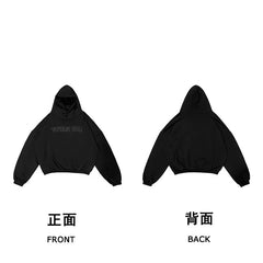 Kanye West Heavyweight Fleece Hoodie – Black / Cyrillic Chest Logo
