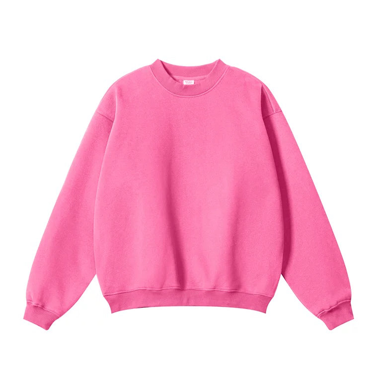 Kanye Heavyweight Vintage Washed Crewneck Sweatshirt – Hot Pink