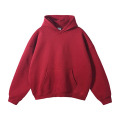 Kanye West Minimalist Heavyweight Fleece Hoodie – Cardinal Red