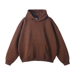 Kanye West Minimalist Heavyweight Fleece Hoodie – Dark Brown