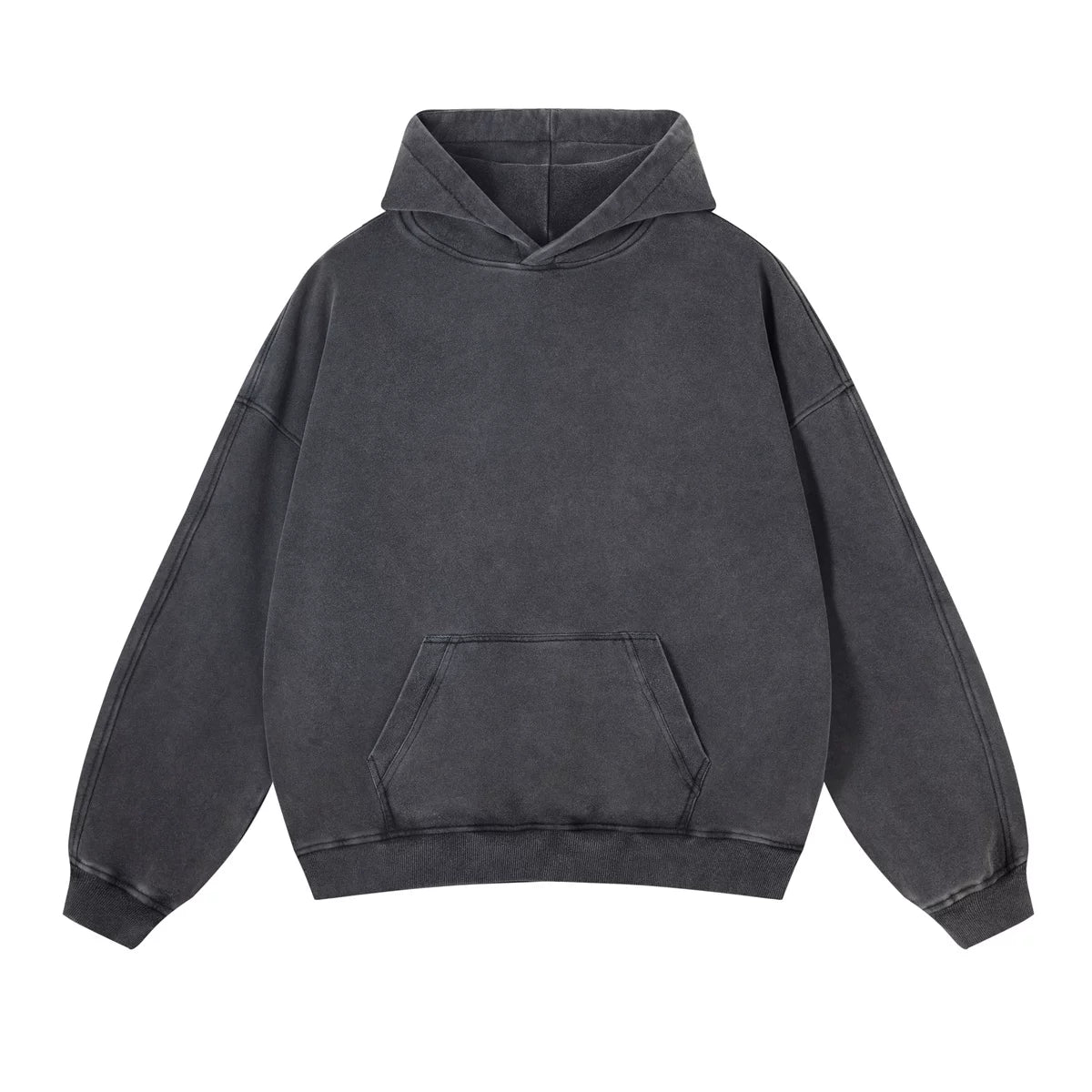 Kanye Heavyweight Vintage Washed Hoodie – Dark Grey
