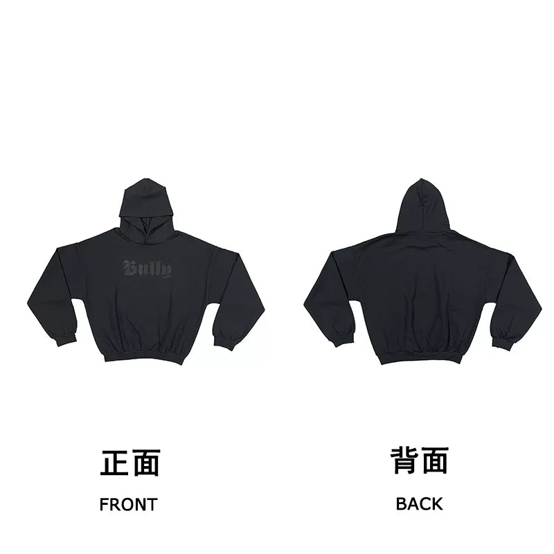 Kanye West Heavyweight Fleece Hoodie – Black / "Bully" Logo