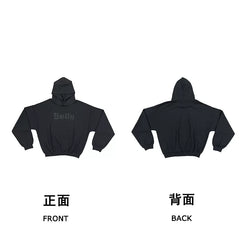 Kanye West Heavyweight Fleece Hoodie – Black / "Bully" Logo