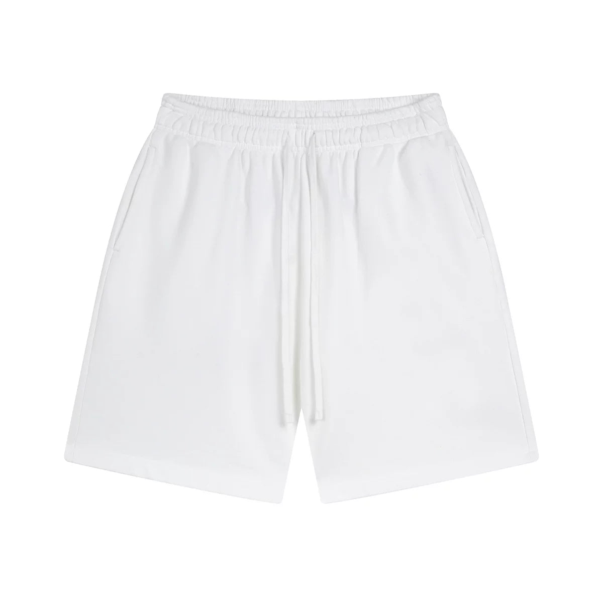 Kanye Heavyweight Casual Streetwear Shorts – Pure White