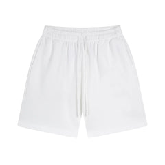 Kanye Heavyweight Casual Streetwear Shorts – Pure White