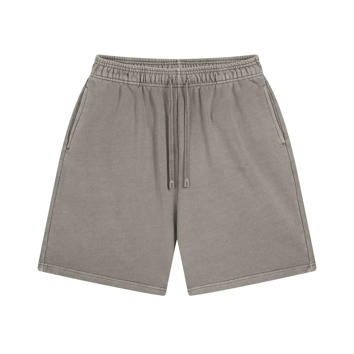Kanye Heavyweight Vintage Washed Streetwear Shorts – Vintage Charcoal / Slate Grey