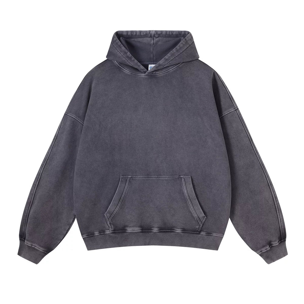 Kanye Heavyweight Vintage Washed Hoodie – Light Grey