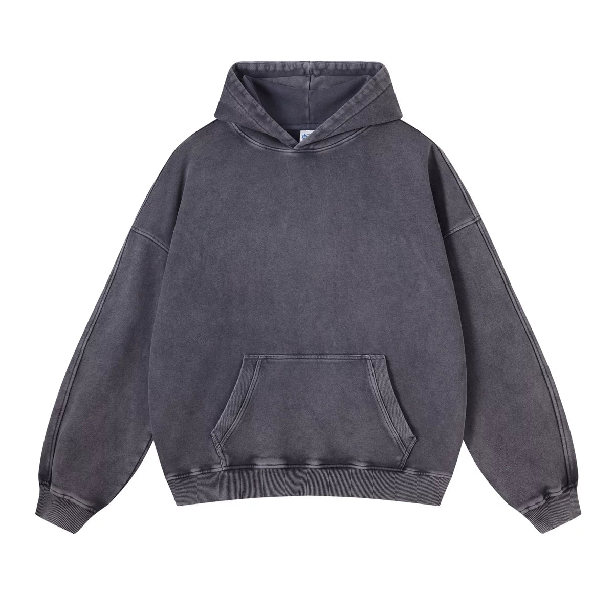 Kanye Heavyweight Vintage Washed Hoodie – Light Grey