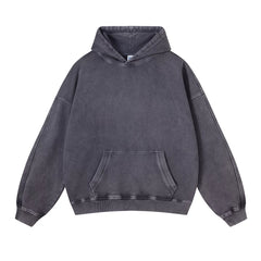 Kanye Heavyweight Vintage Washed Hoodie – Light Grey