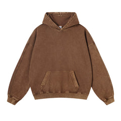 Kanye Heavyweight Vintage Washed Hoodie – Brown