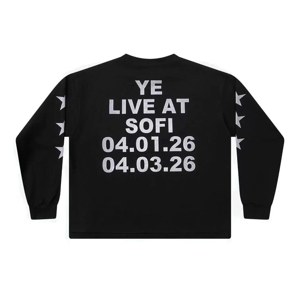 Kanye West x CPFM Long-Sleeve Graphic Tee – Black (SOFI Live)