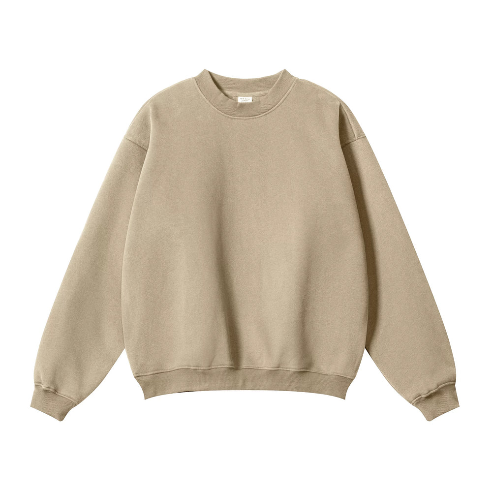 Kanye Heavyweight Vintage Washed Crewneck Sweatshirt – Khaki