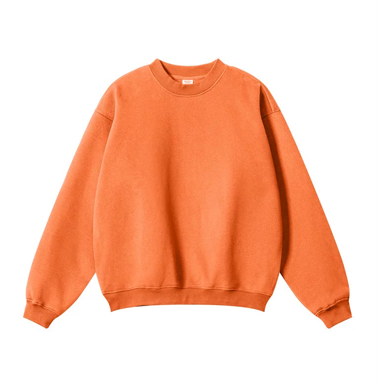 Kanye Heavyweight Vintage Washed Crewneck Sweatshirt – Orange