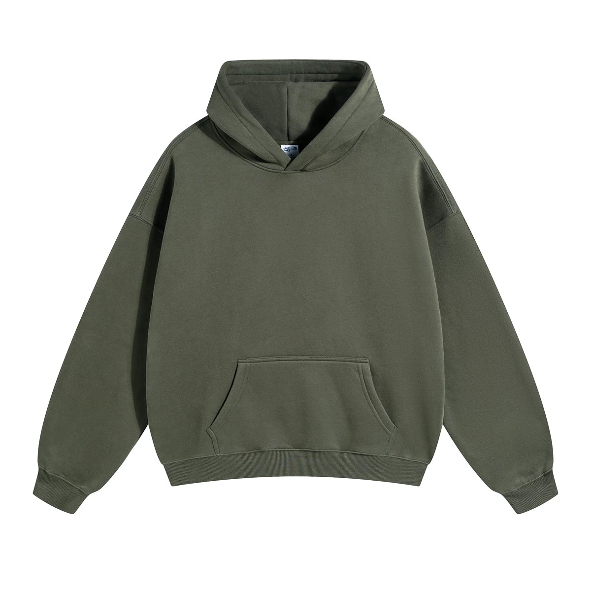 Kanye West Minimalist Heavyweight Fleece Hoodie – Olive Green