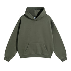Kanye West Minimalist Heavyweight Fleece Hoodie – Olive Green