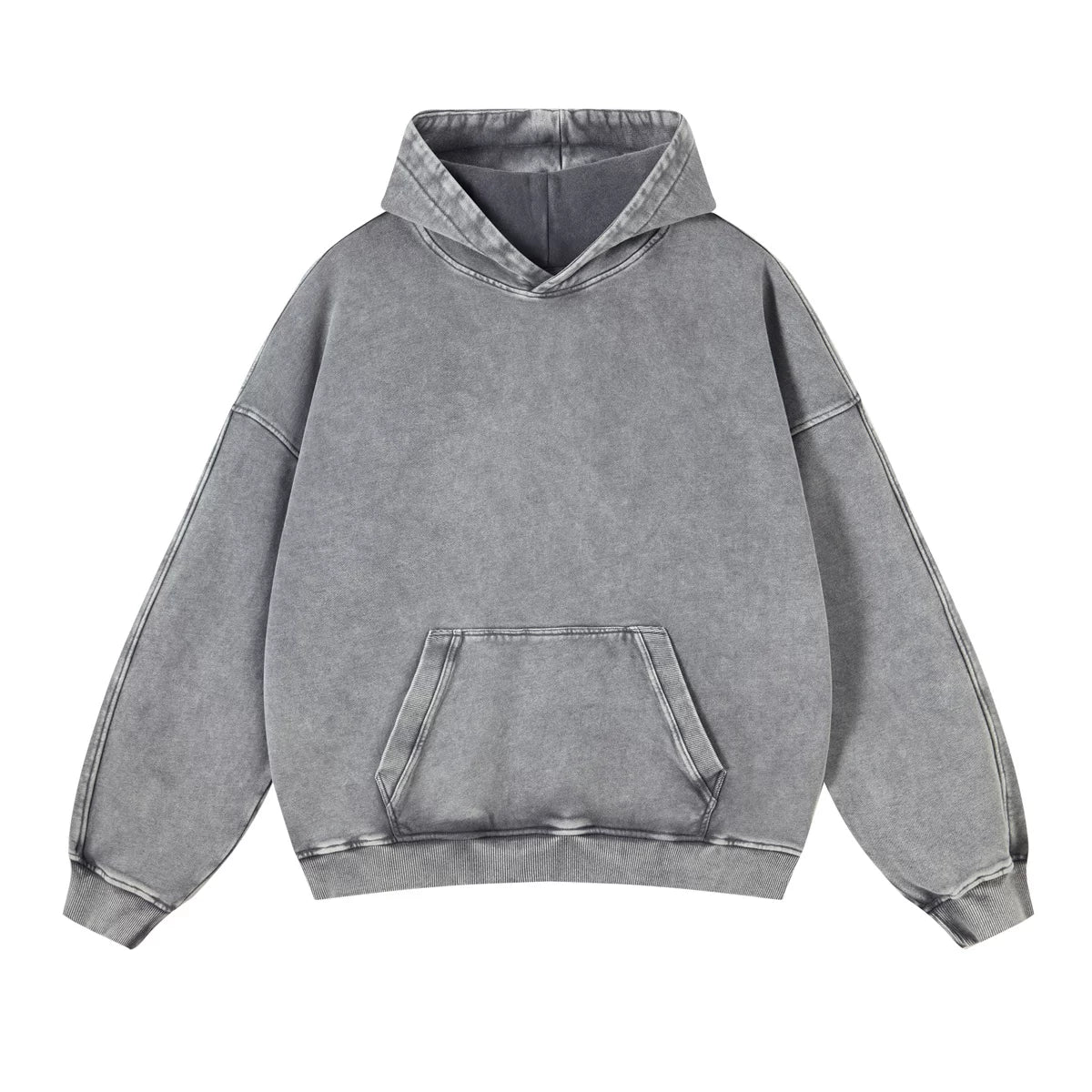 Kanye Heavyweight Vintage Washed Hoodie – Grey