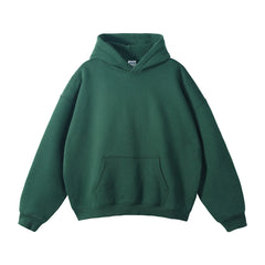 Kanye West Minimalist Heavyweight Fleece Hoodie – Forest Green
