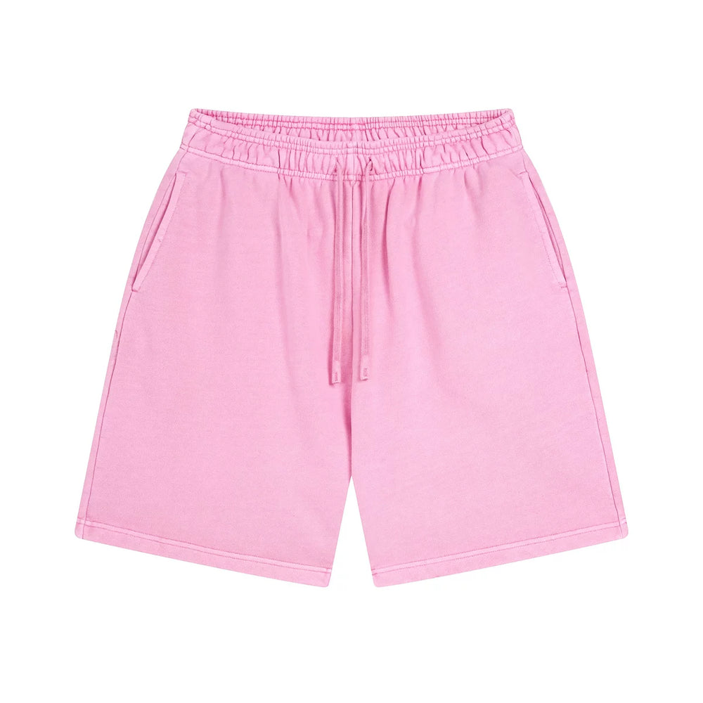 Kanye Heavyweight Vintage Washed Streetwear Shorts – Vintage Pink