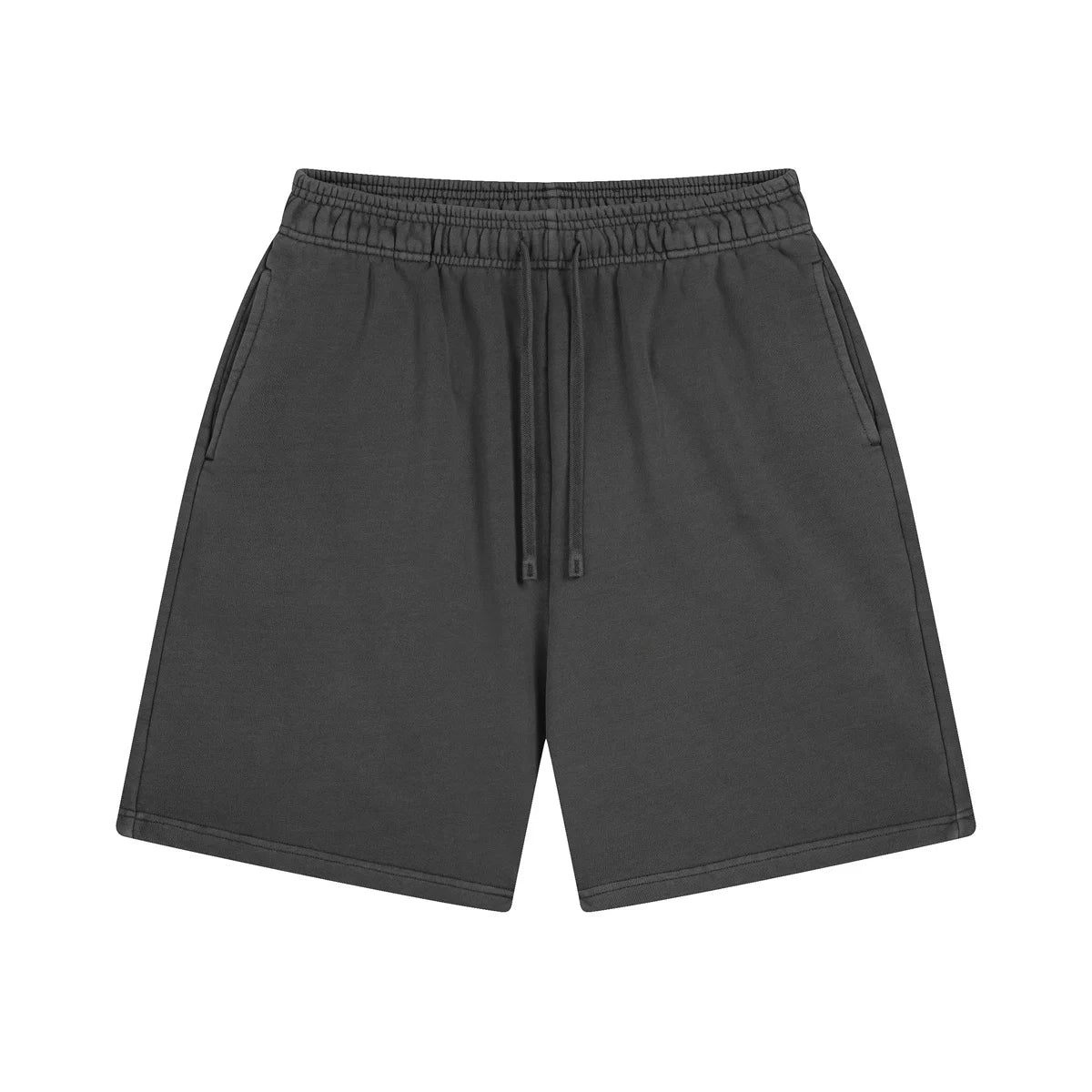 Kanye Heavyweight Vintage Washed Streetwear Shorts – Vintage Deep Black / Onyx