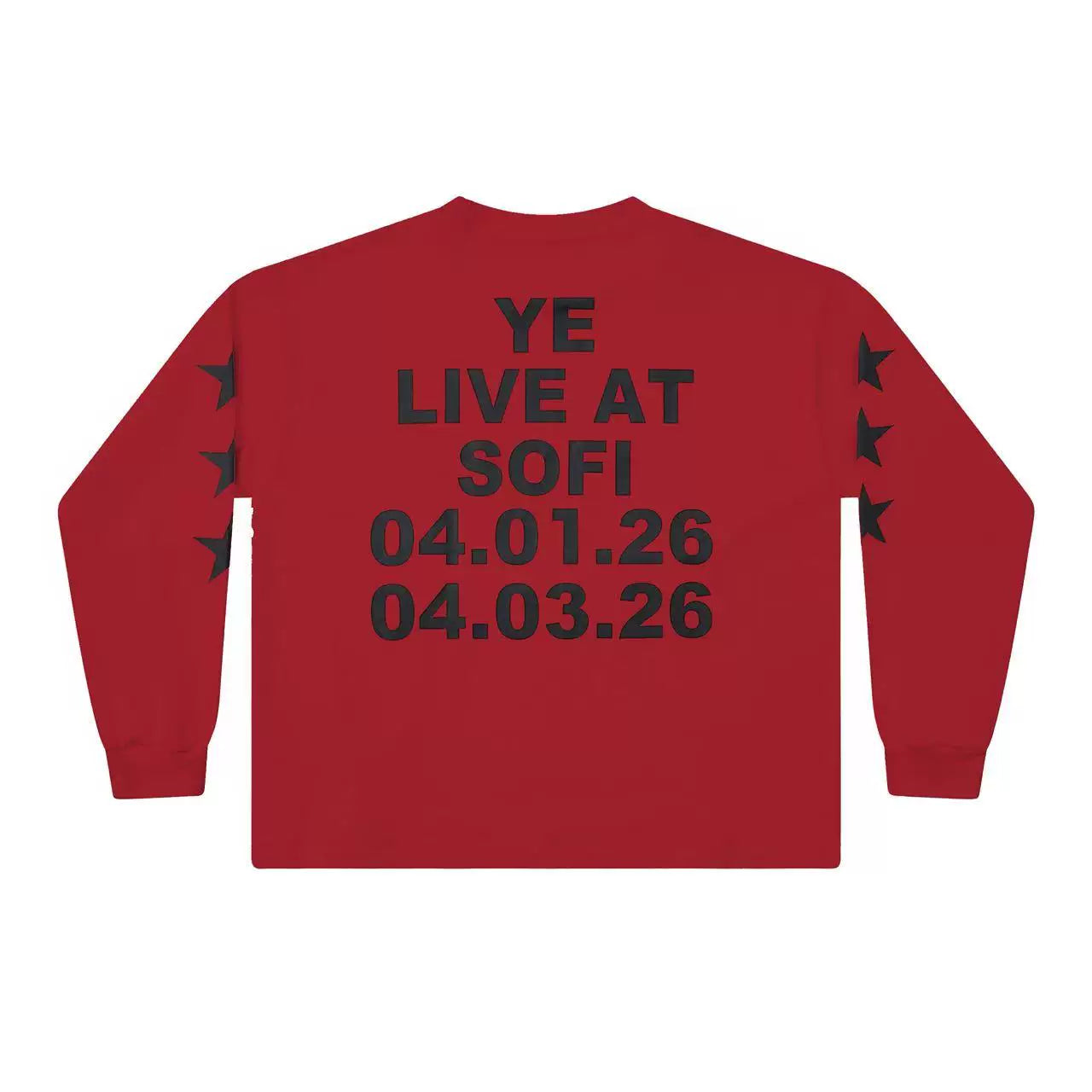 Kanye West x CPFM Long-Sleeve Graphic Tee – Red (SOFI Live)