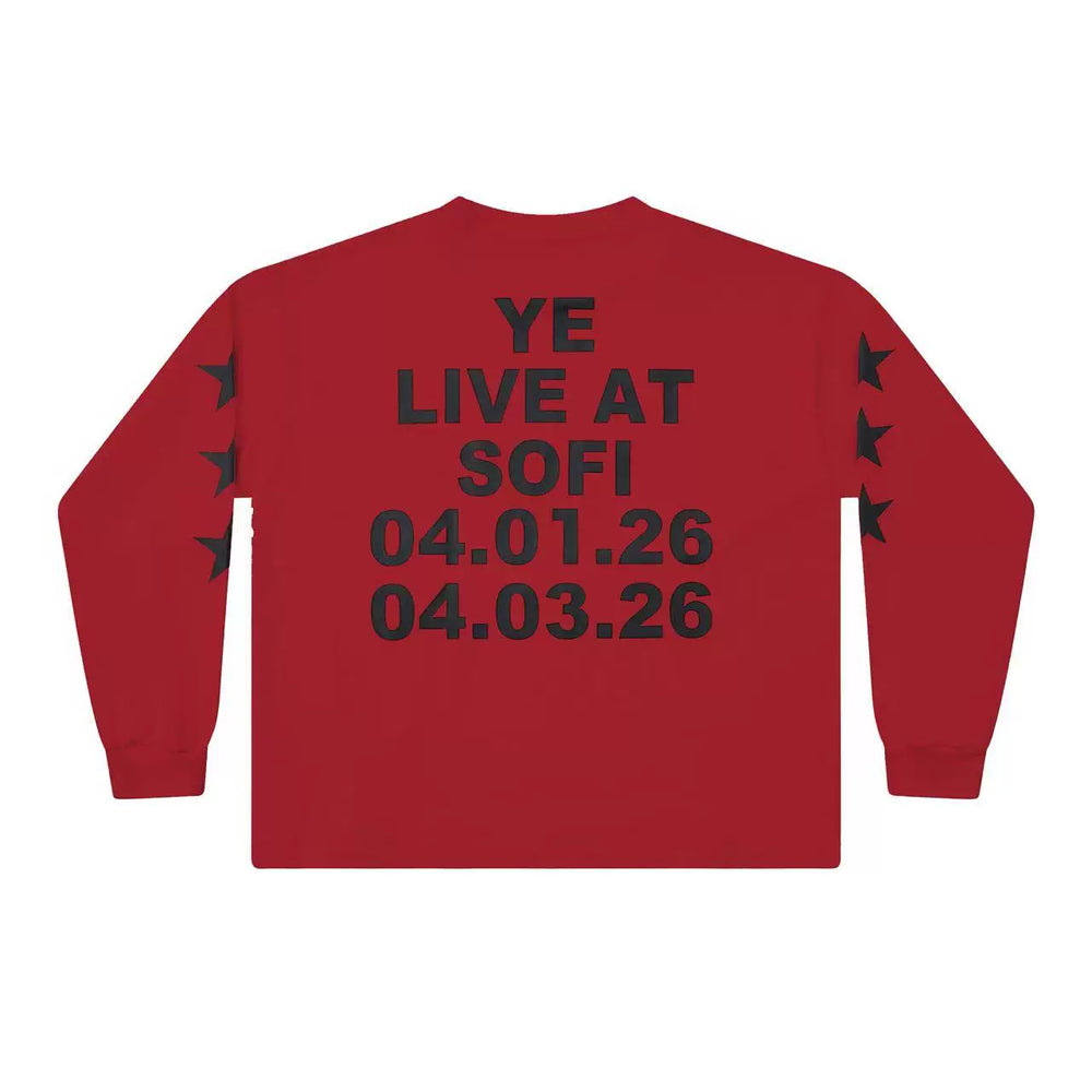 Kanye West x CPFM Long-Sleeve Graphic Tee – Red (SOFI Live)
