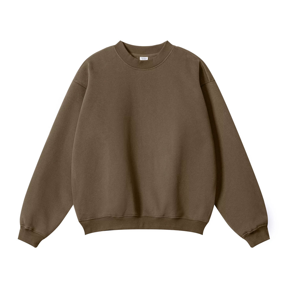 Kanye Heavyweight Vintage Washed Crewneck Sweatshirt – Brown