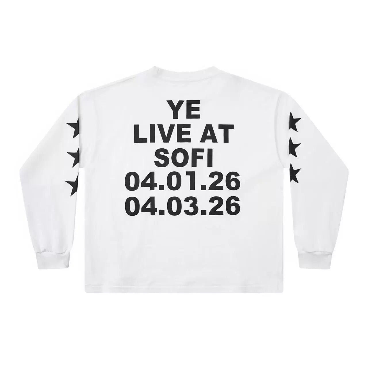 Kanye West x CPFM Long-Sleeve Graphic Tee – White (SOFI Live)