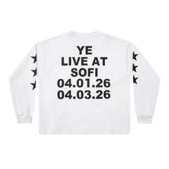 Kanye West x CPFM Long-Sleeve Graphic Tee – White (SOFI Live)