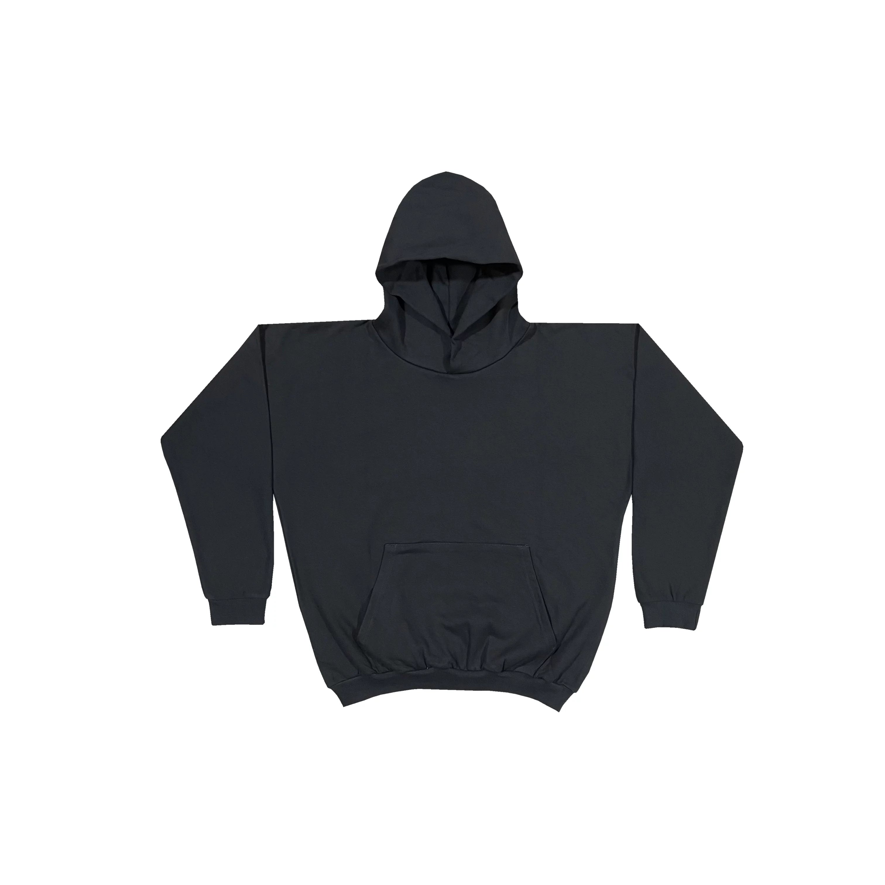 Kanye West Blank Heavyweight Fleece Hoodie – Black