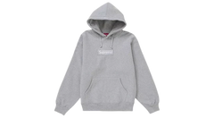Supreme Box Logo Hoodie Heather Grey (FW24) (P)