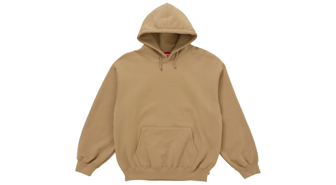 Supreme Satin Applique Hoodie Brown (FW25)